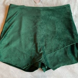 Velvet Green Skort